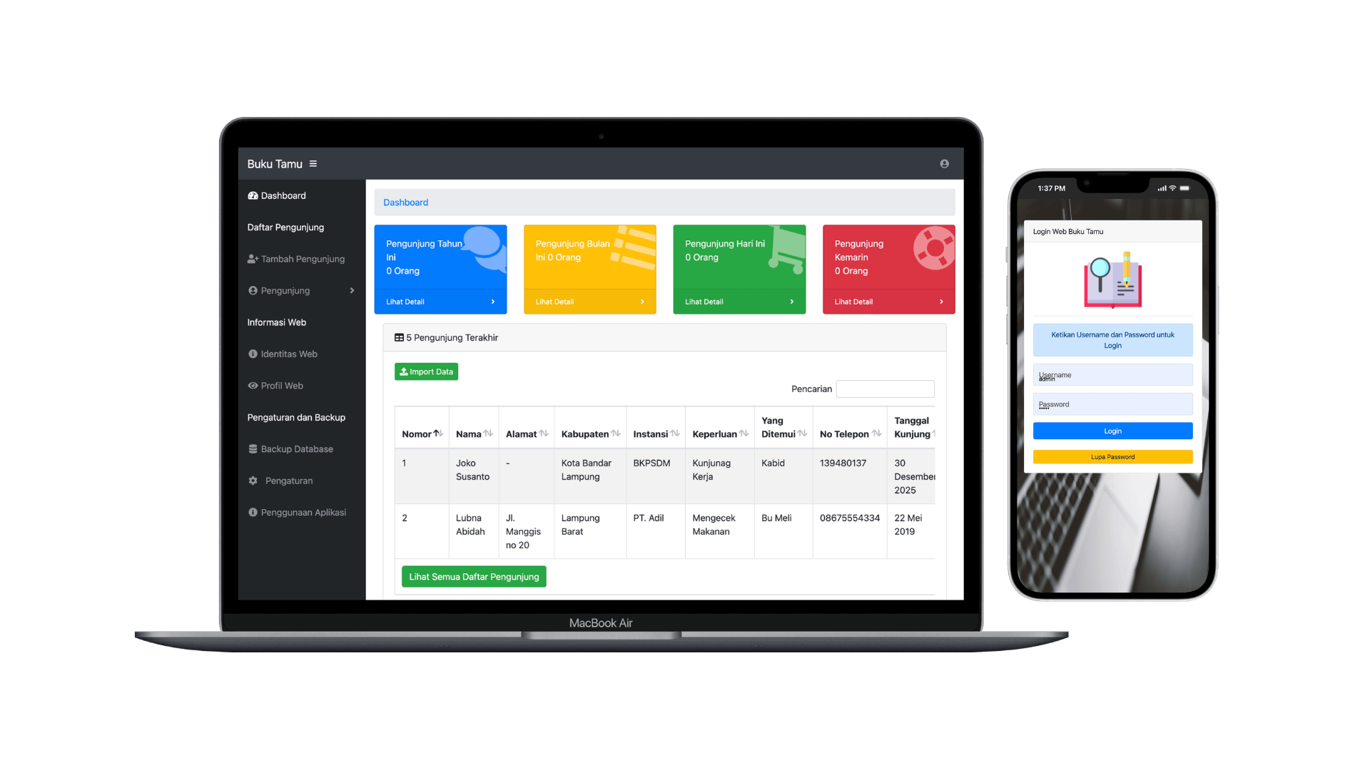 Sistem Informasi Buku Tamu